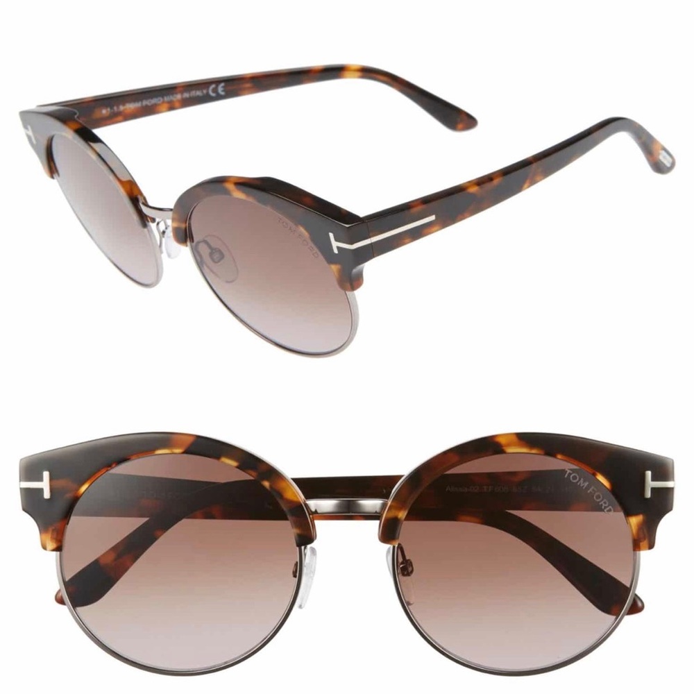 TOM FORD ALISSA HAVANA SUNGLASSES